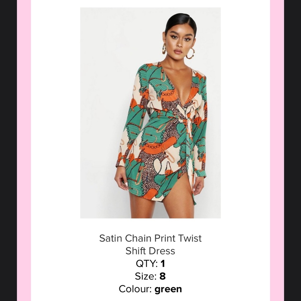 Boohoo Dress Size 8